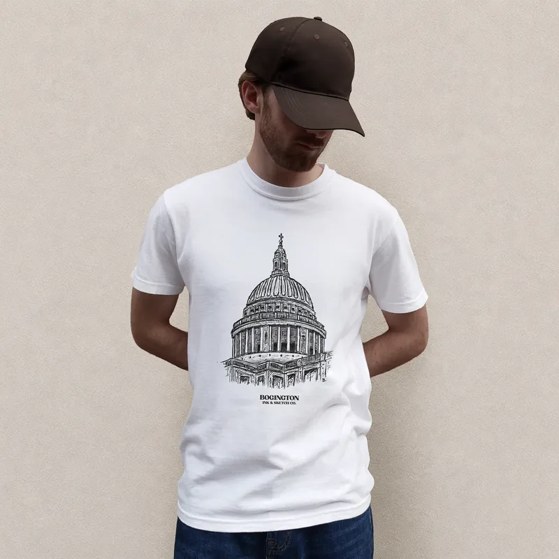 Stone Symmetry White T-shirt