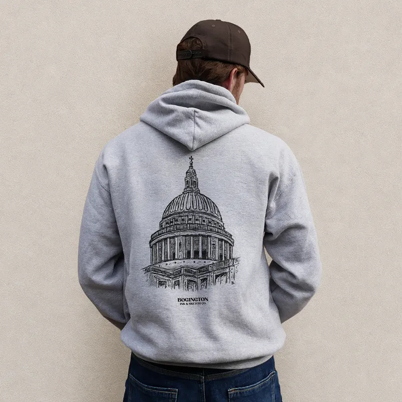 Stone Symmetry Grey Hoodie