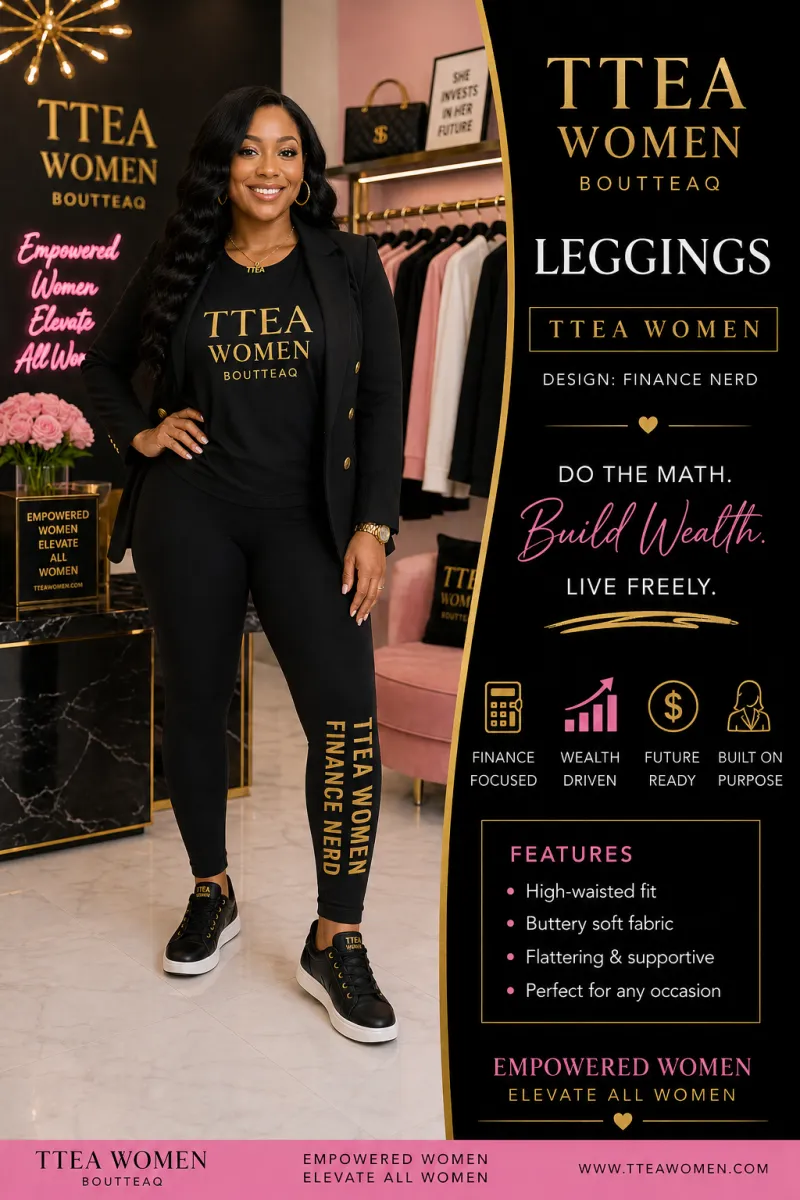 Finance Nerd Leggings | TTEA Women – Smart is the new sexy.