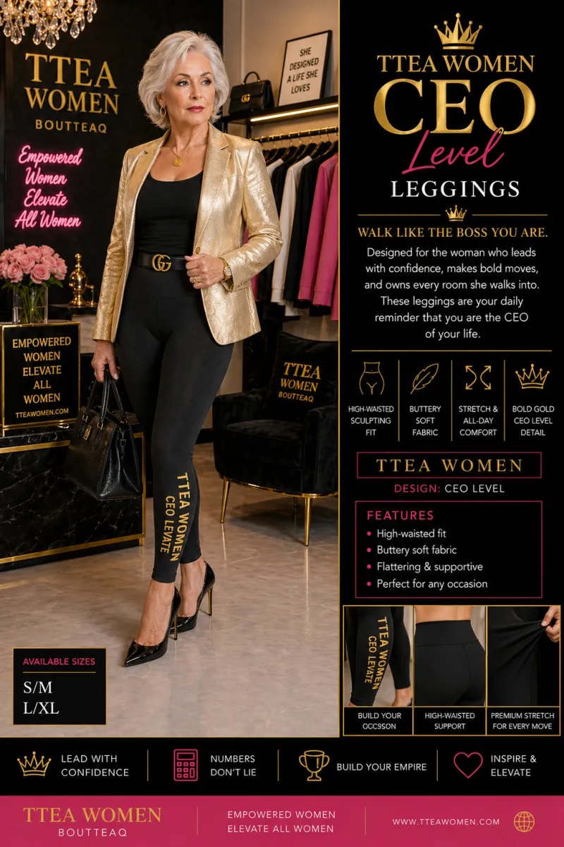 CEO Level Leggings | TTEA Women – Empowered Boss Apparel