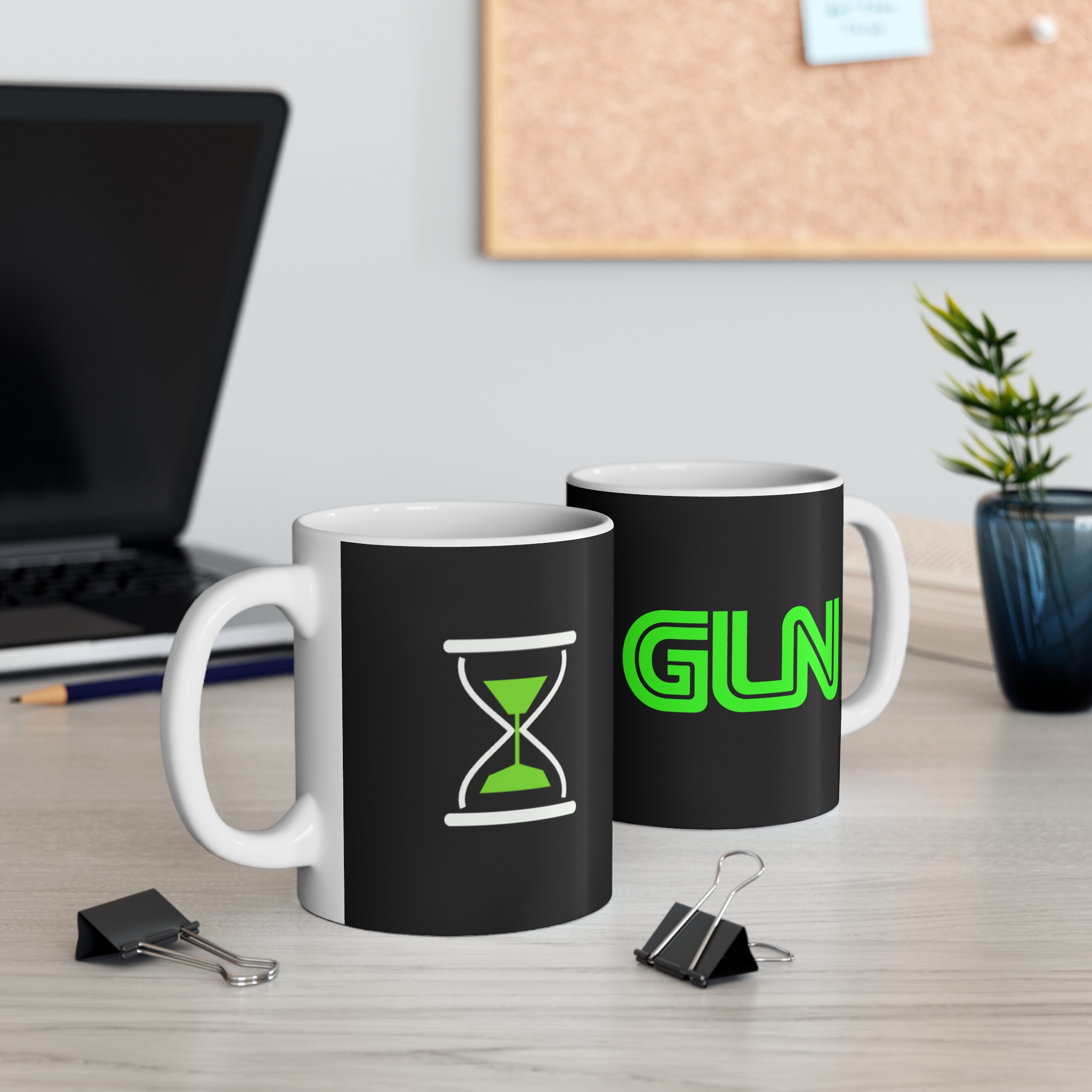 GLN Retro Logo Mug (Black Ceramic)