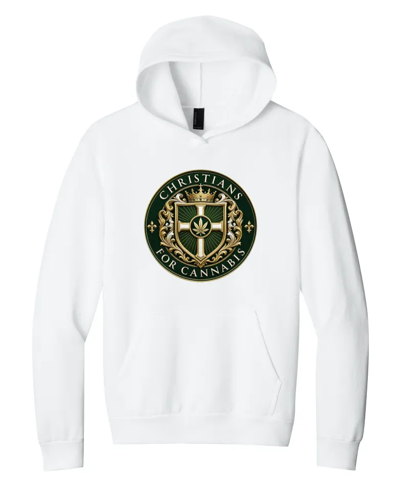 Christians For Cannabis Crest Hoodie