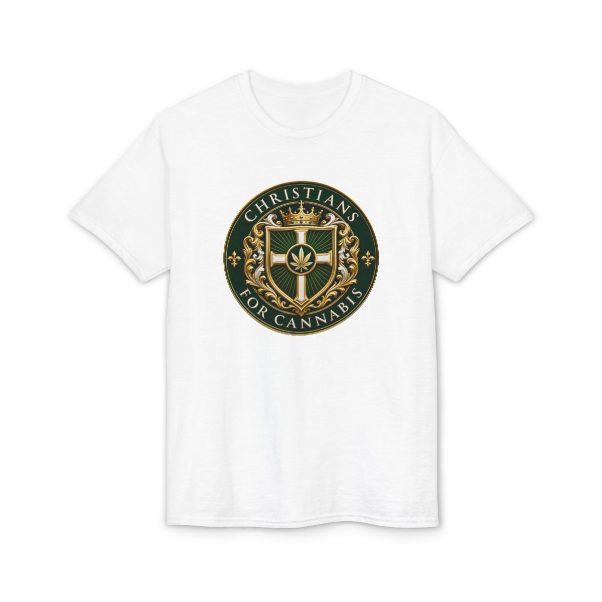Christians For Cannabis Crest Tee