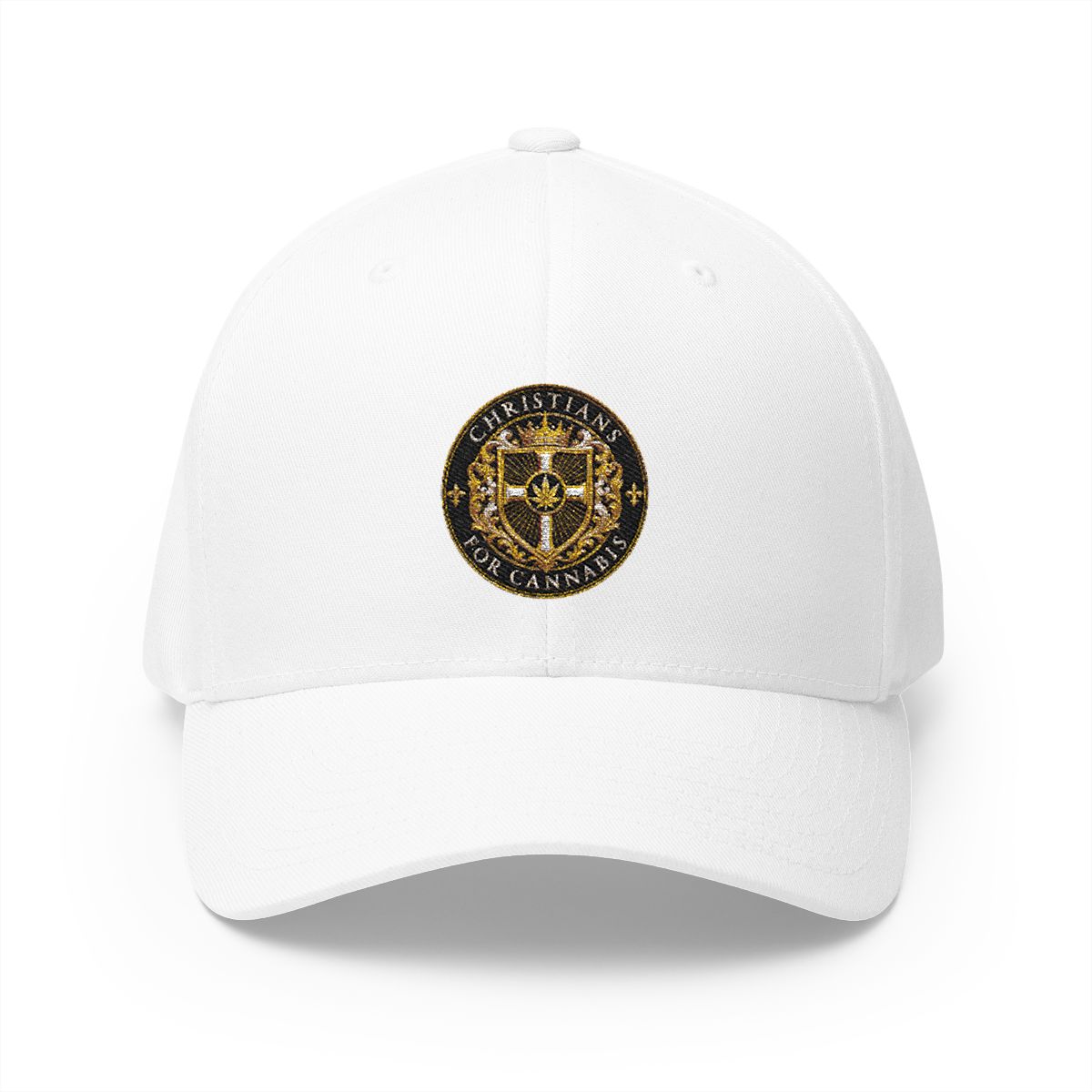 Christians For Cannabis Fitted Cap
