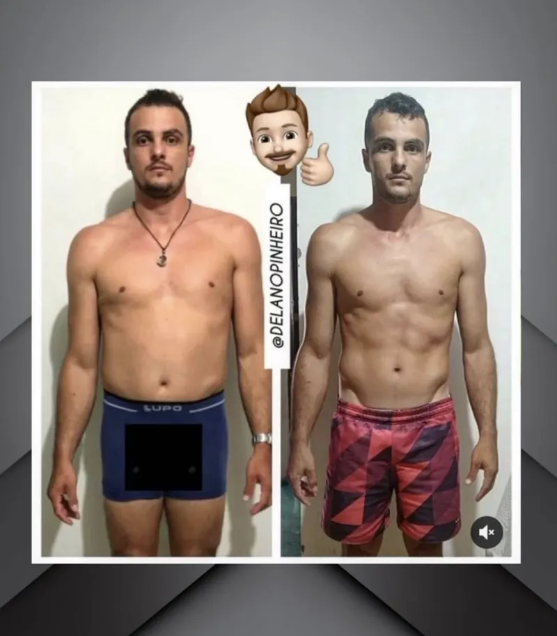 Antes e depois de aluno 2