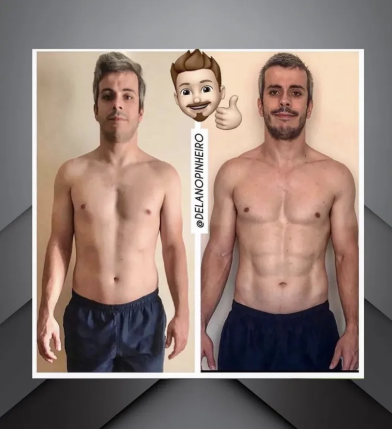Antes e depois de aluno 3