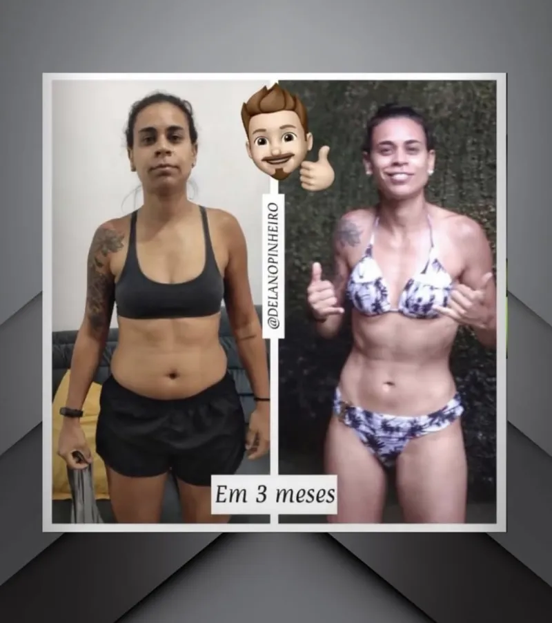 Antes e depois de aluno 1