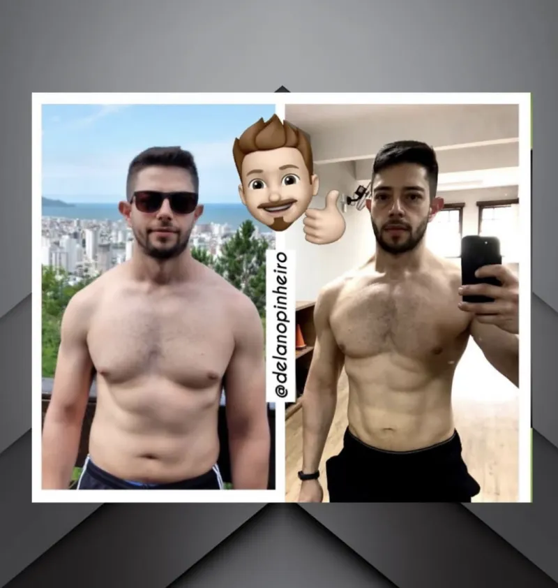 Antes e depois de aluno 5