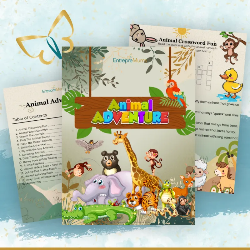 Animal Adventure Activity Book