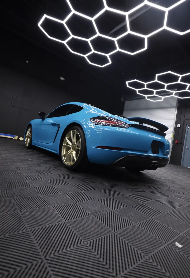 Andrew Avitan&rsquo;s Porsche 718 Cayman S after work at Imperial Auto Lab