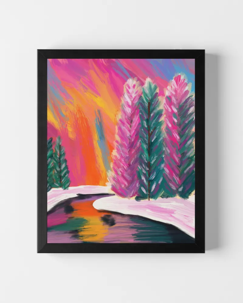 The Bright Part of Winter - Colorful Winter Landscape
