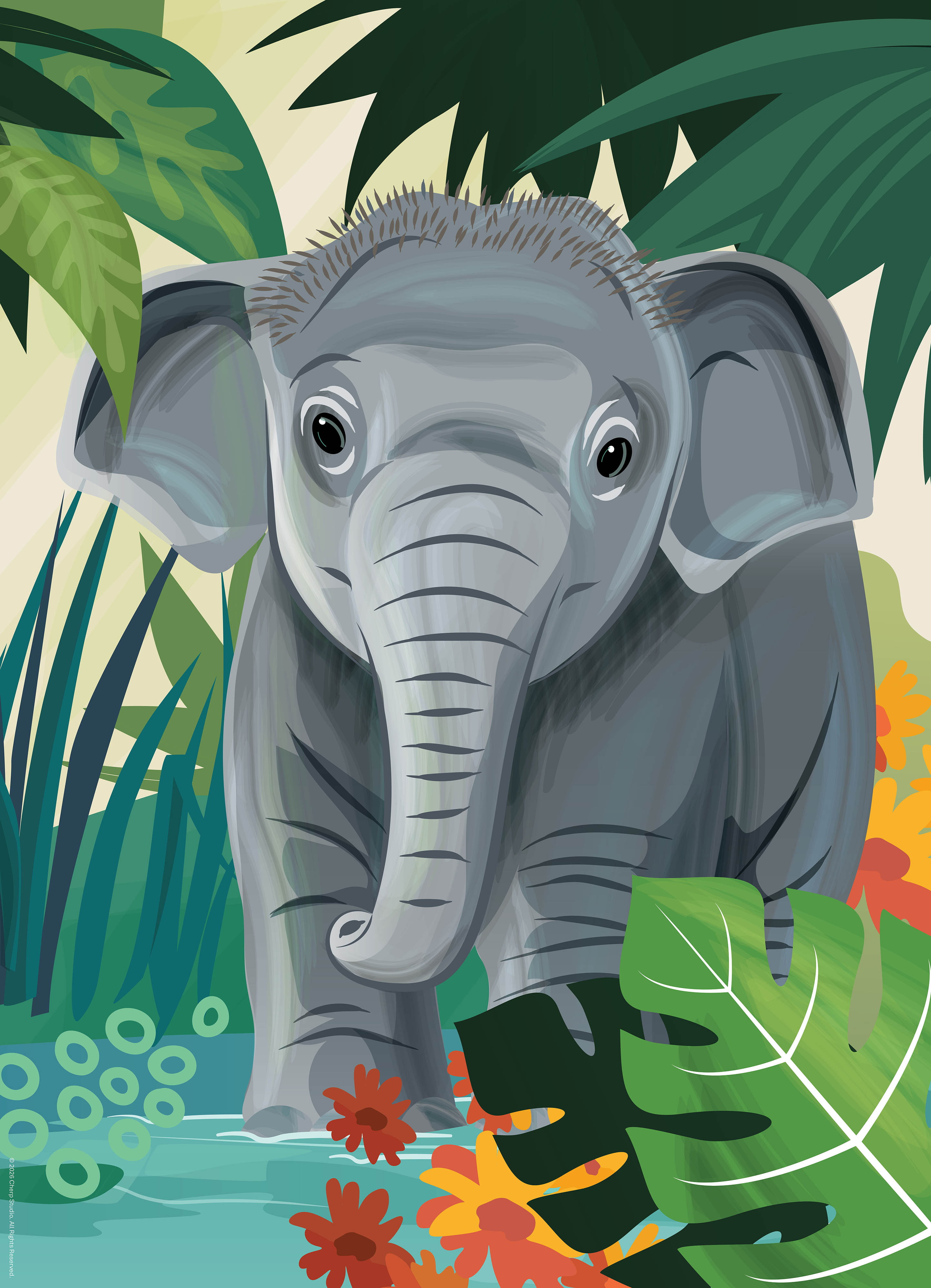 WildinColor – 500 PC puzzle – Elephant
