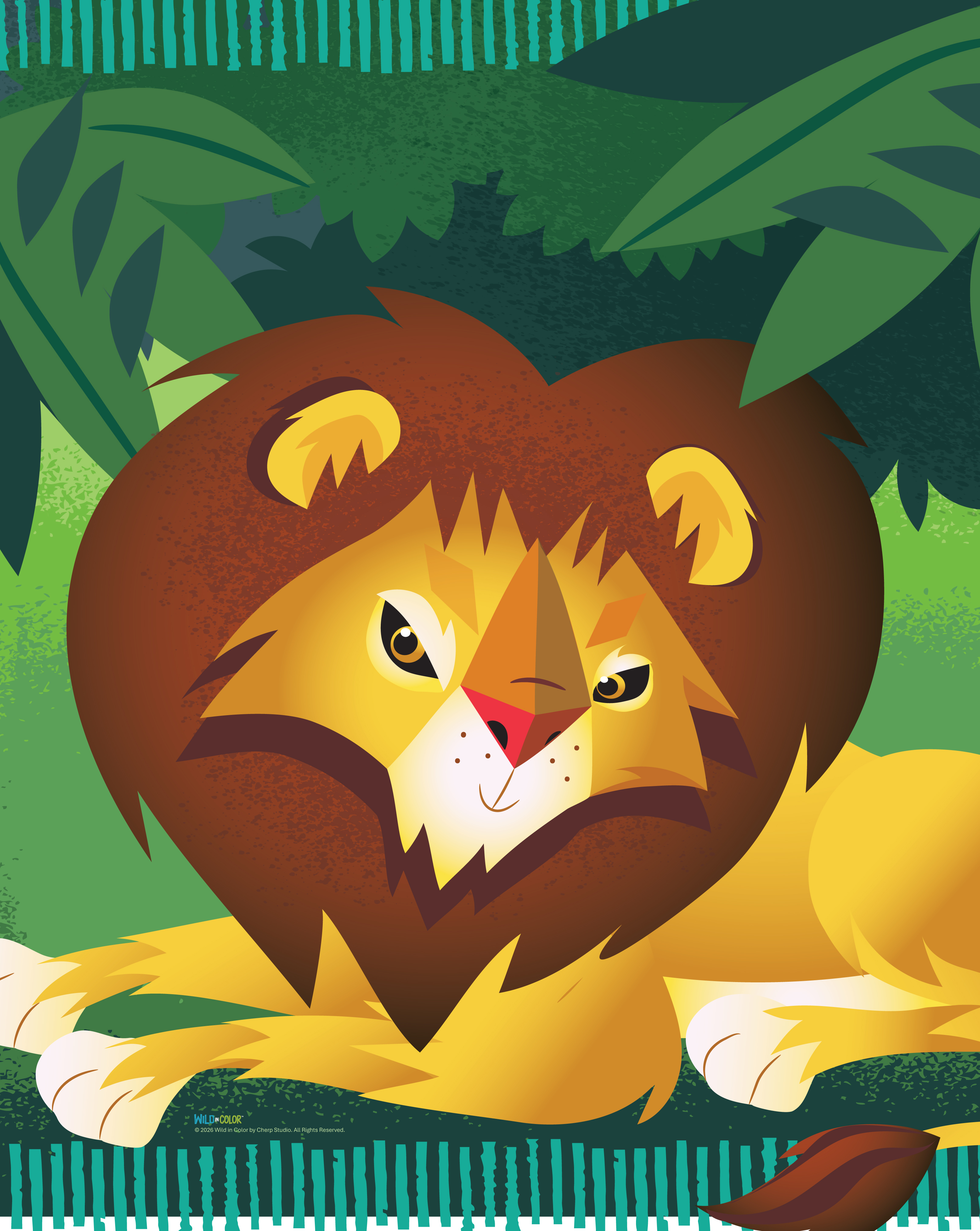 Wild in Color - 100 piece puzzle - Lion