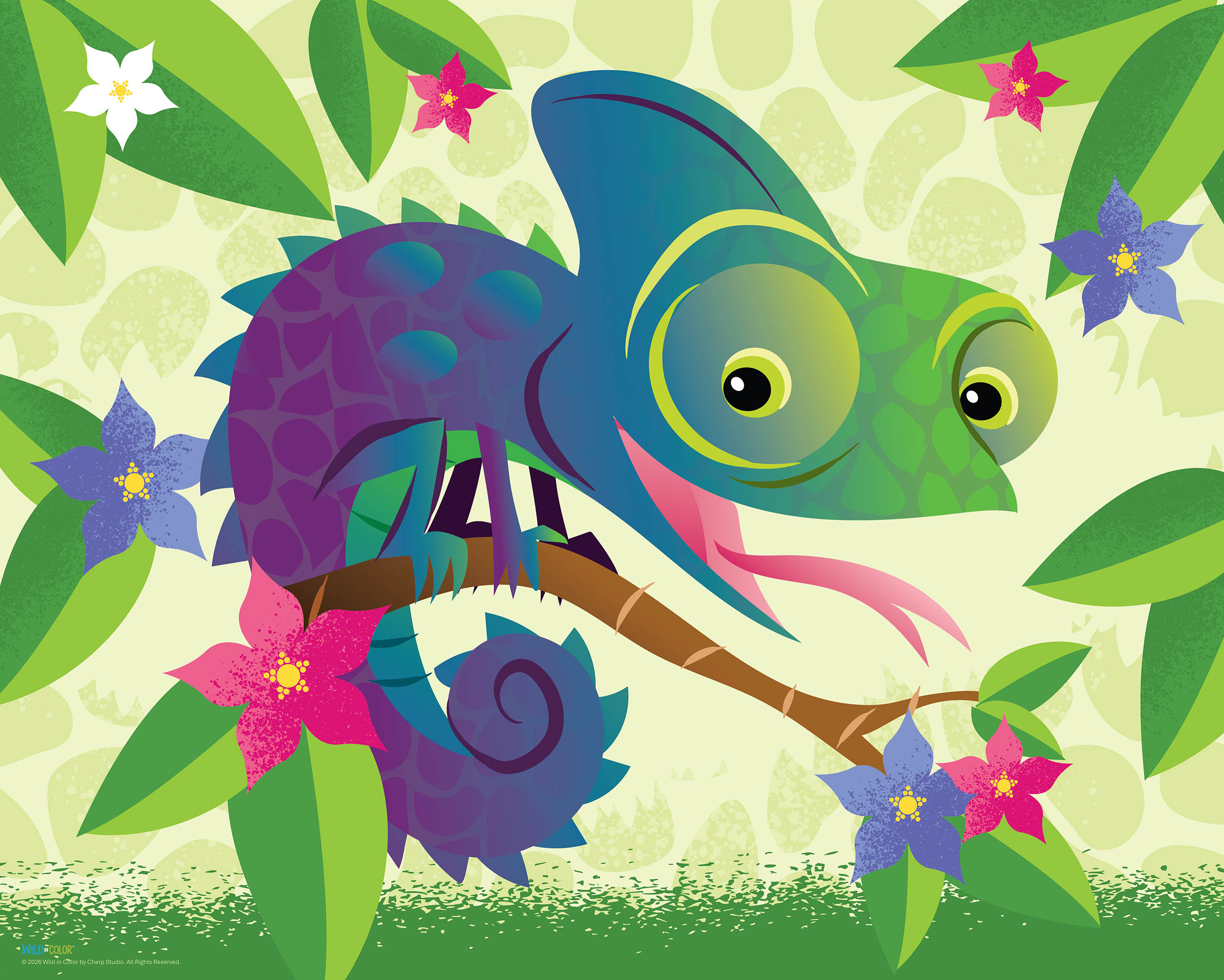 WildinColor – 300 piece puzzle – Chameleon
