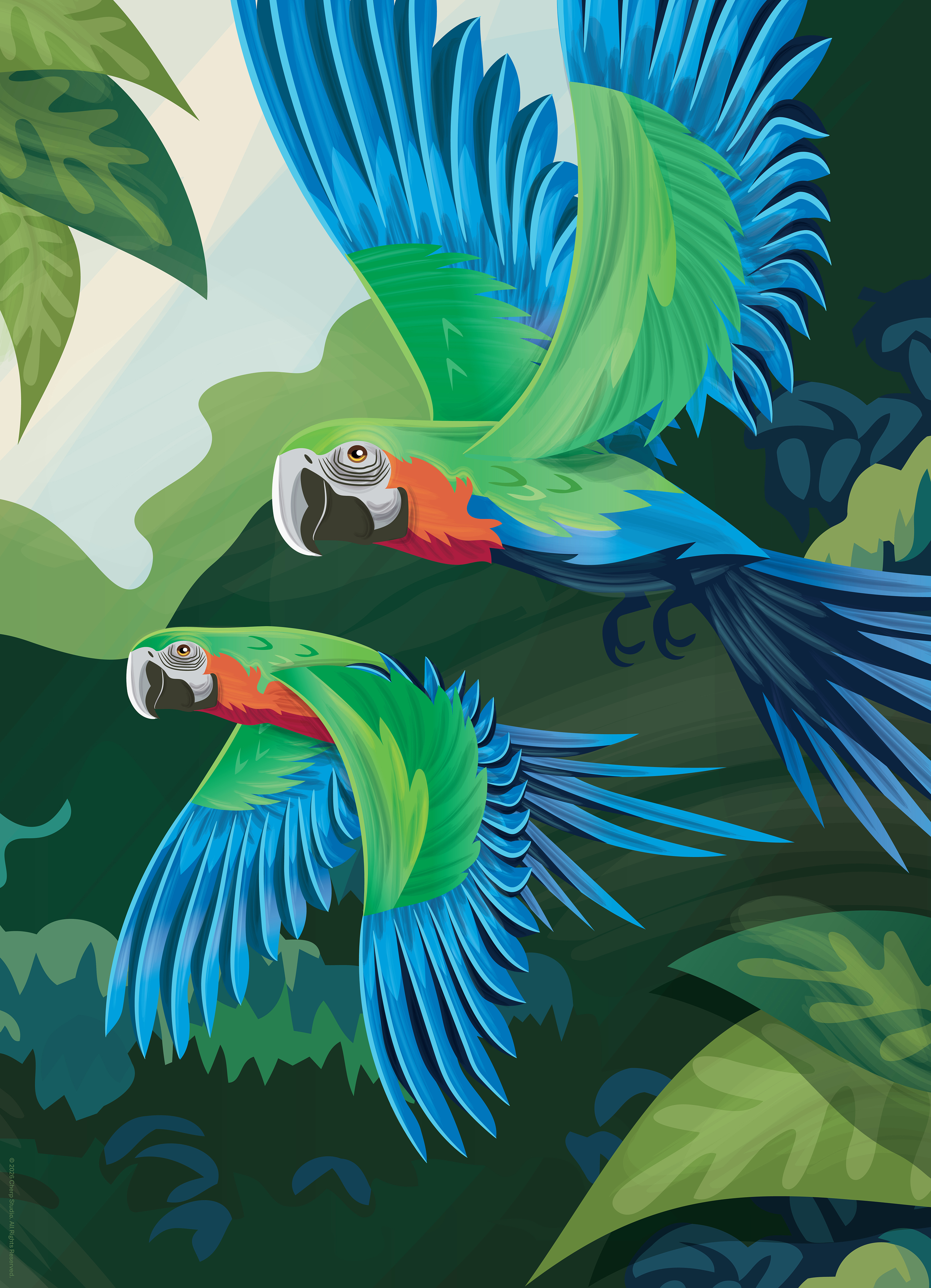 WildinColor – 500 PC puzzle – Parrots