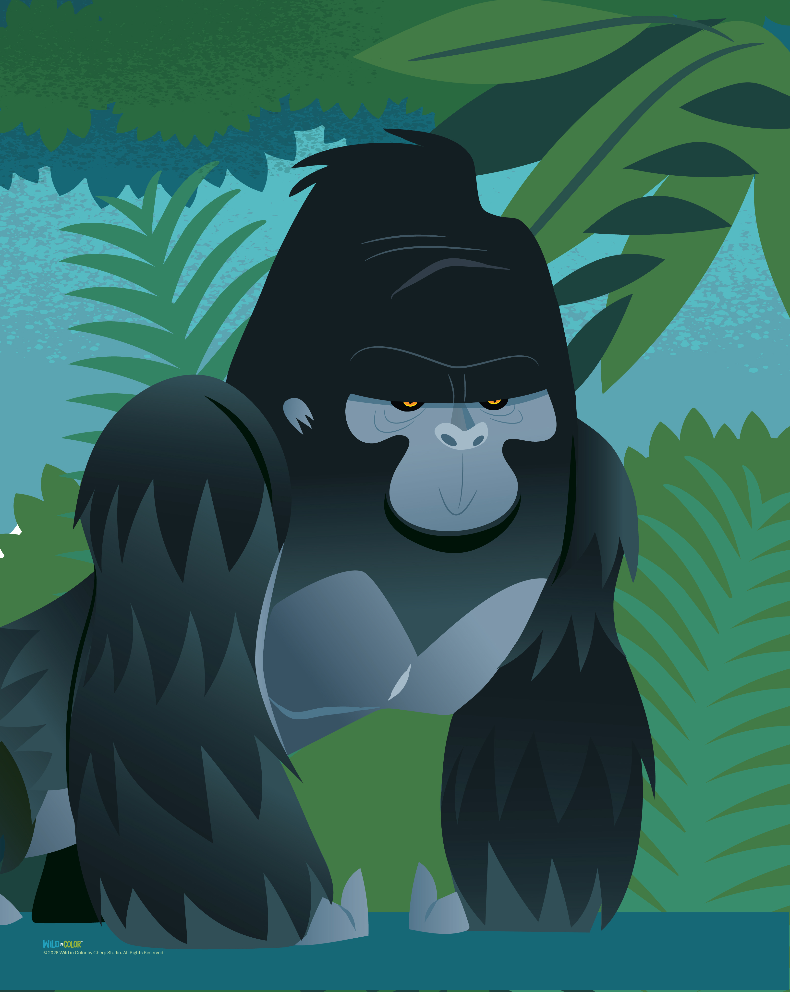 WildinColor - 100 piece puzzle - Gorilla