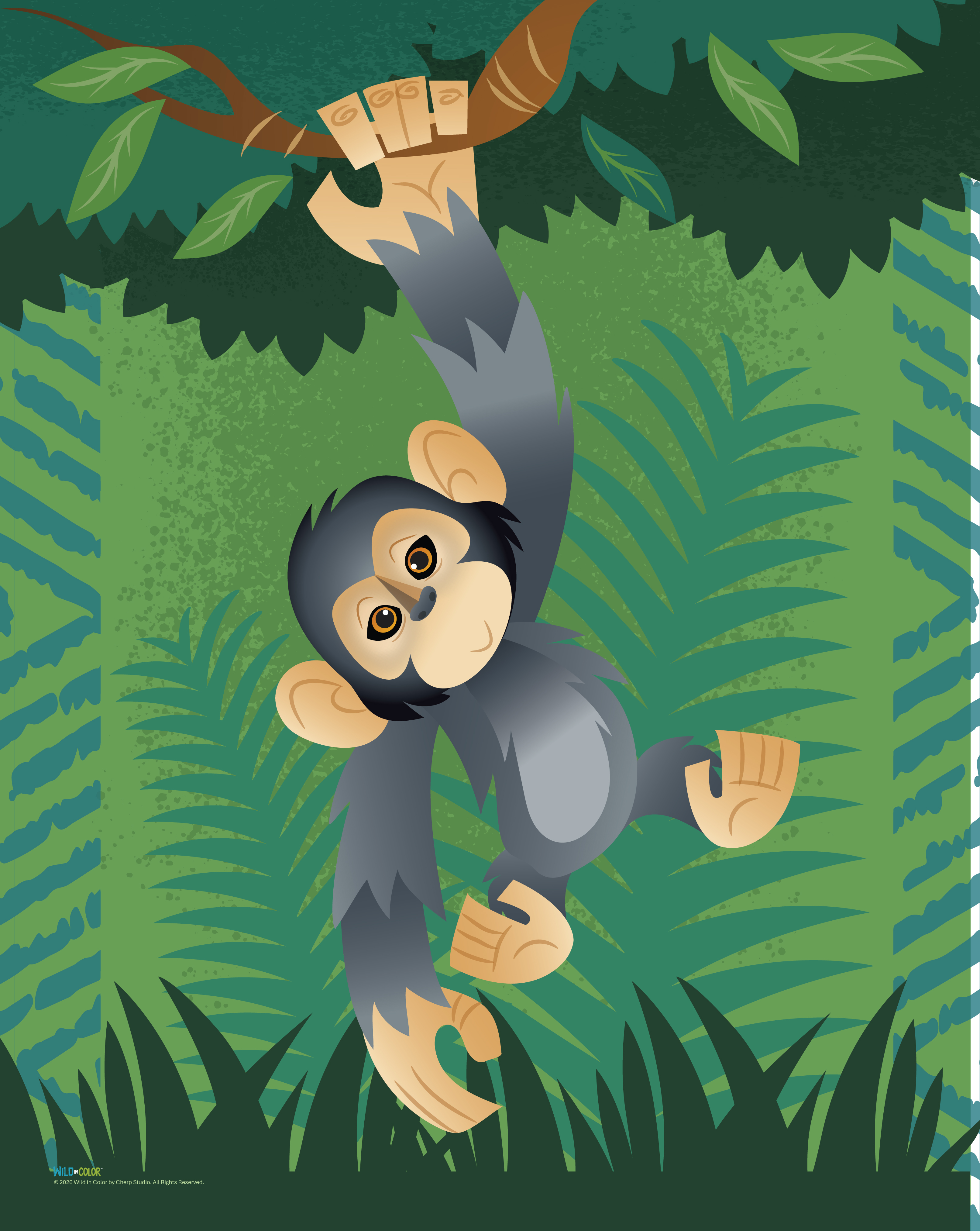 WildinColor - 100 piece puzzle - Chimp