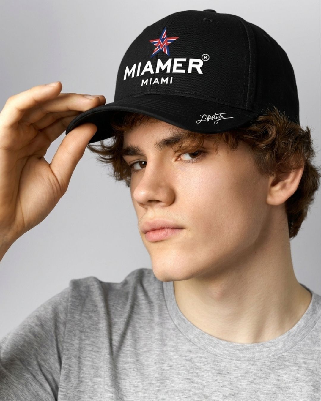 🧢MIAMER “Born to Be MIAMER” Black Cap — Premium Cotton Twill 6 Panel with Signature Embroidery