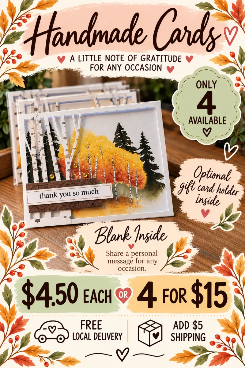 Greeting Card Blank Single: "thank you so much"