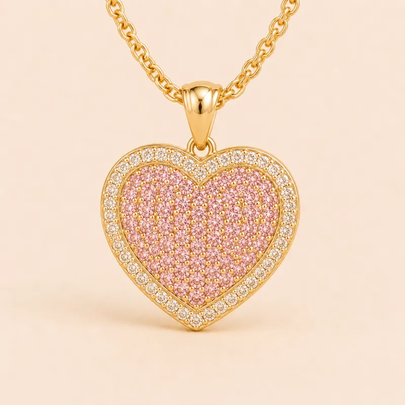 Pink Heart Necklace