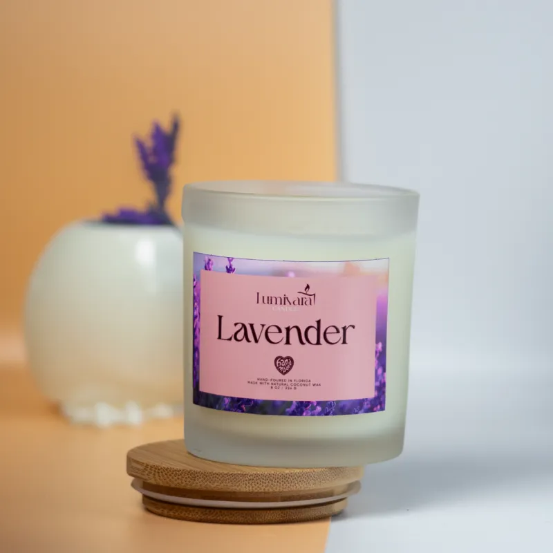 Lavender Coconut Wax Candle – 8 oz