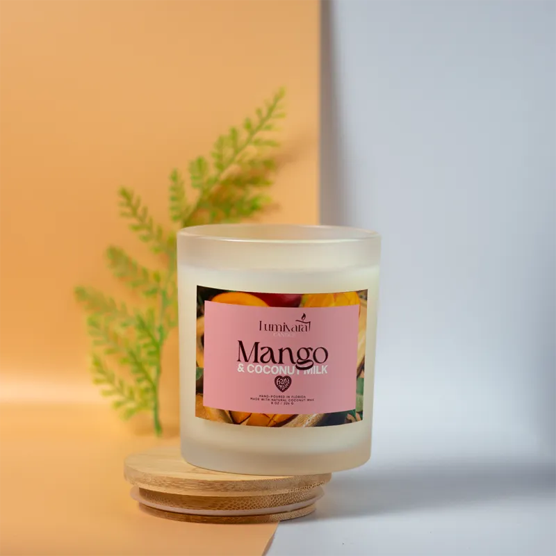 Mango & Coconut Milk Coconut Wax Candle – 8 oz