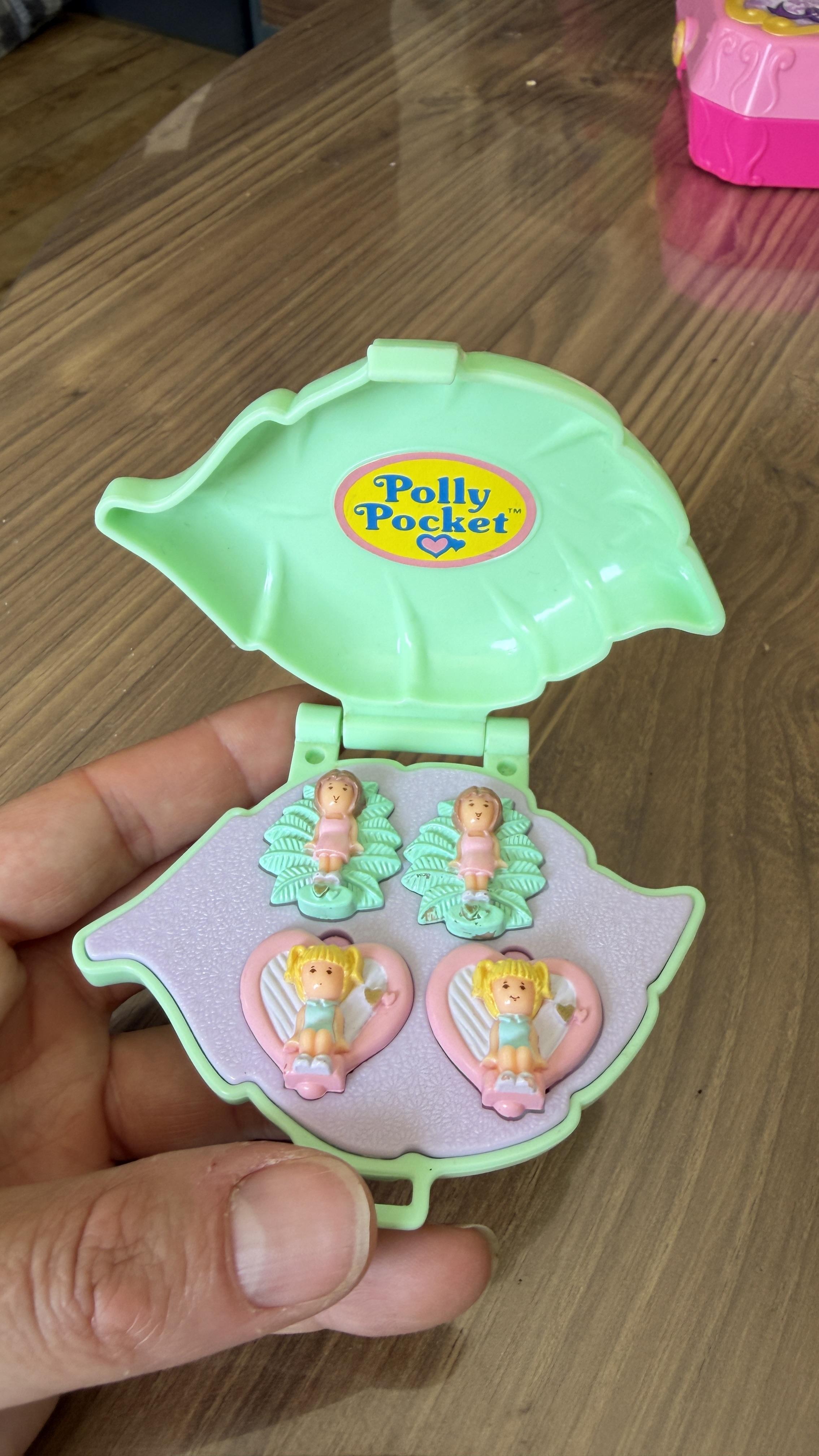 Vintage Polly Pocket Earring Case with Earrings 1991 | Bluebird Toys Compact