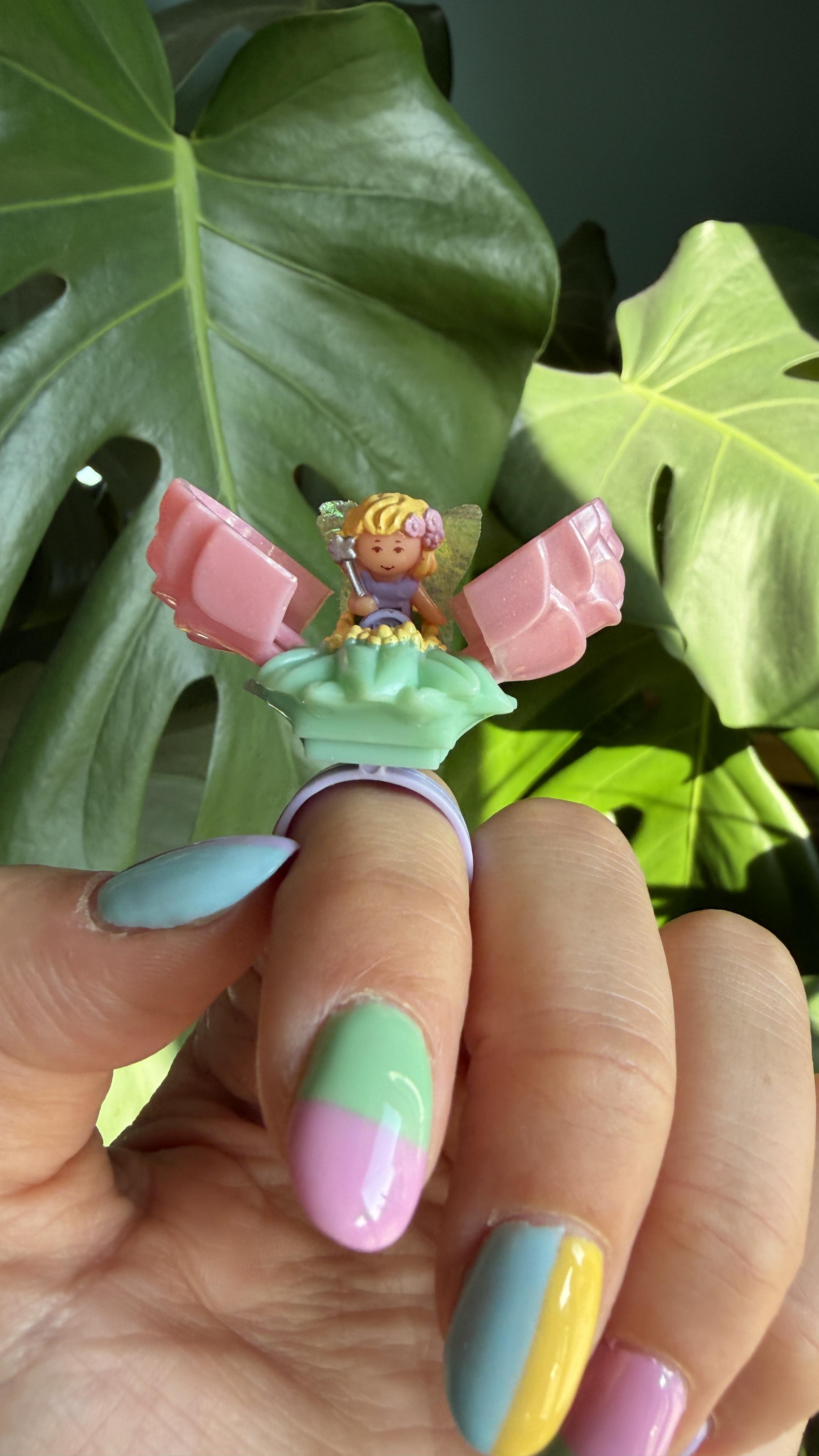 1993 Polly Pocket Secret Rose Fairy Ring – Vintage Bluebird Toys
