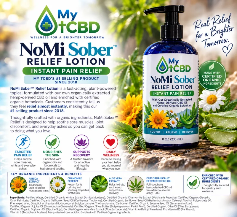 NoMi Sober Relief Lotion 8oz