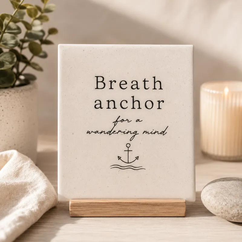 Breath anchor for wandering mind 