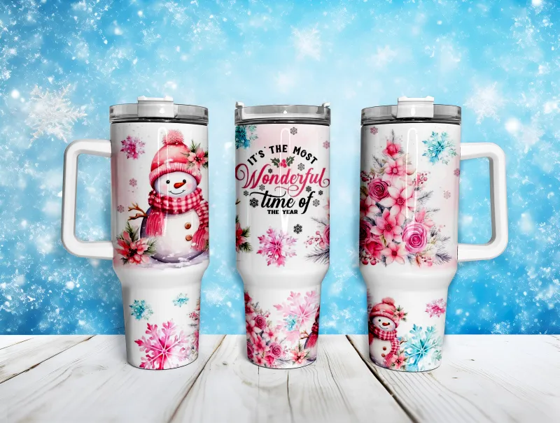 Most Wonderful Time of the Year Holiday Tumbler - 40oz Stainless Steel Quencher