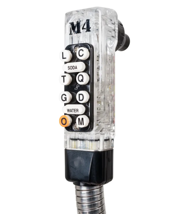 Wunder-Bar M4-10550KSM3 10 Button Soda Gun with 3' Hose - 5 Carbonated, 3 Non-Carbonated