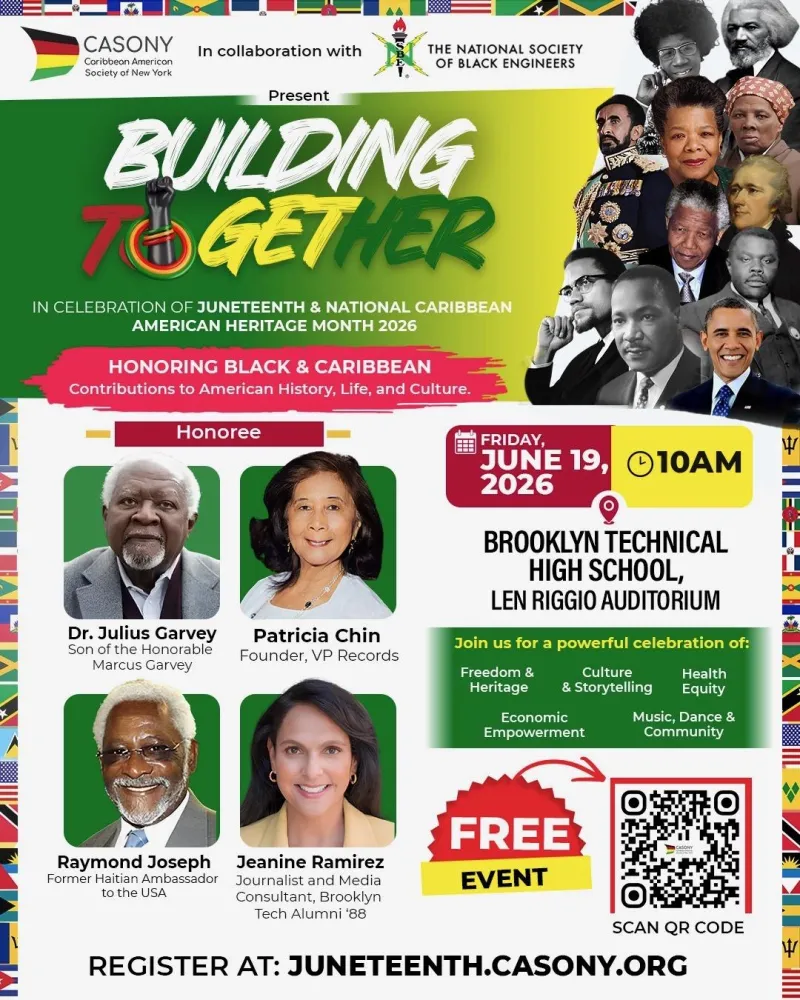 BUILDING  TOGETHER  IN CELEBRATION OF JUNETEENTH & NATIONAL CARIBBEAN