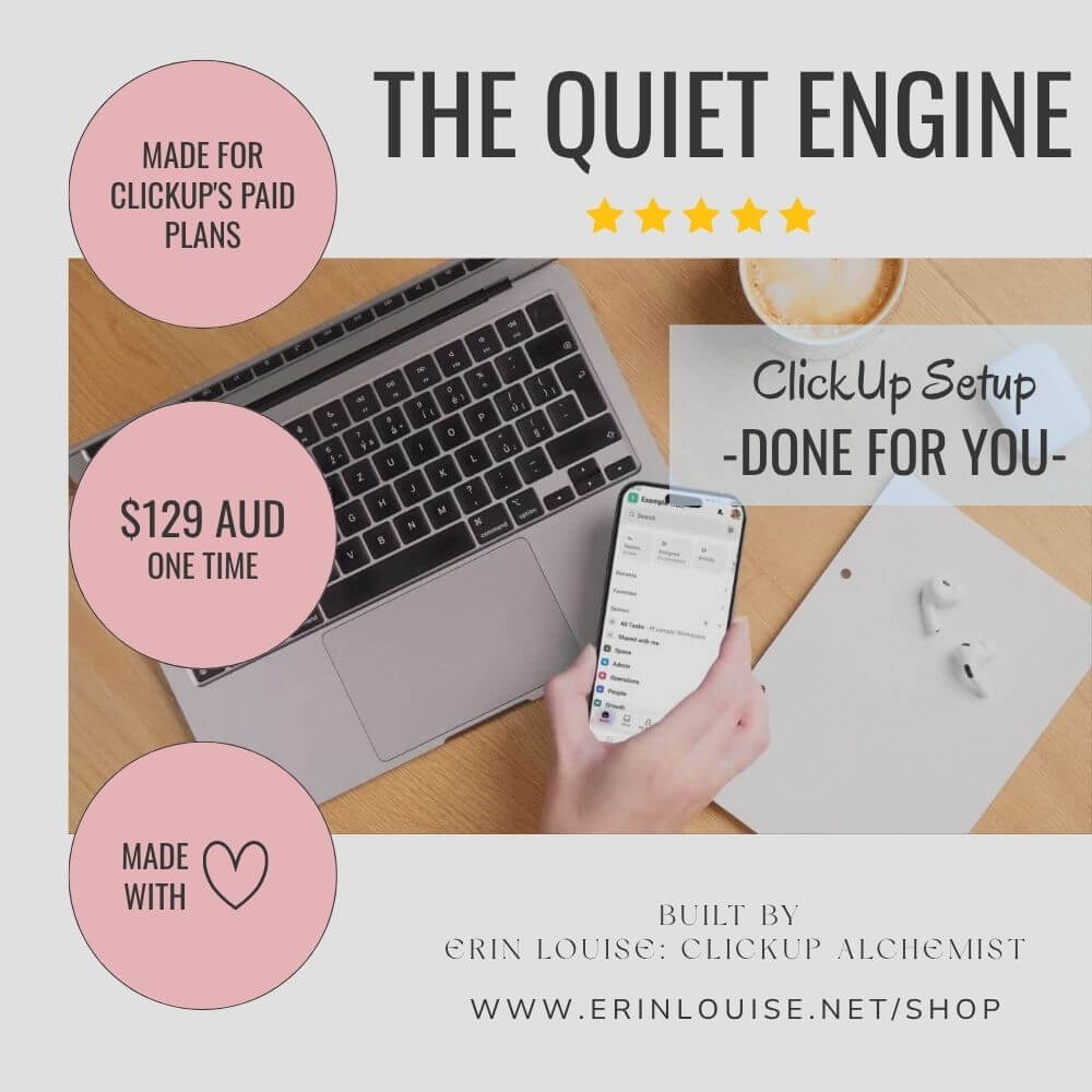 The Quiet Engine ClickUp Template Pack