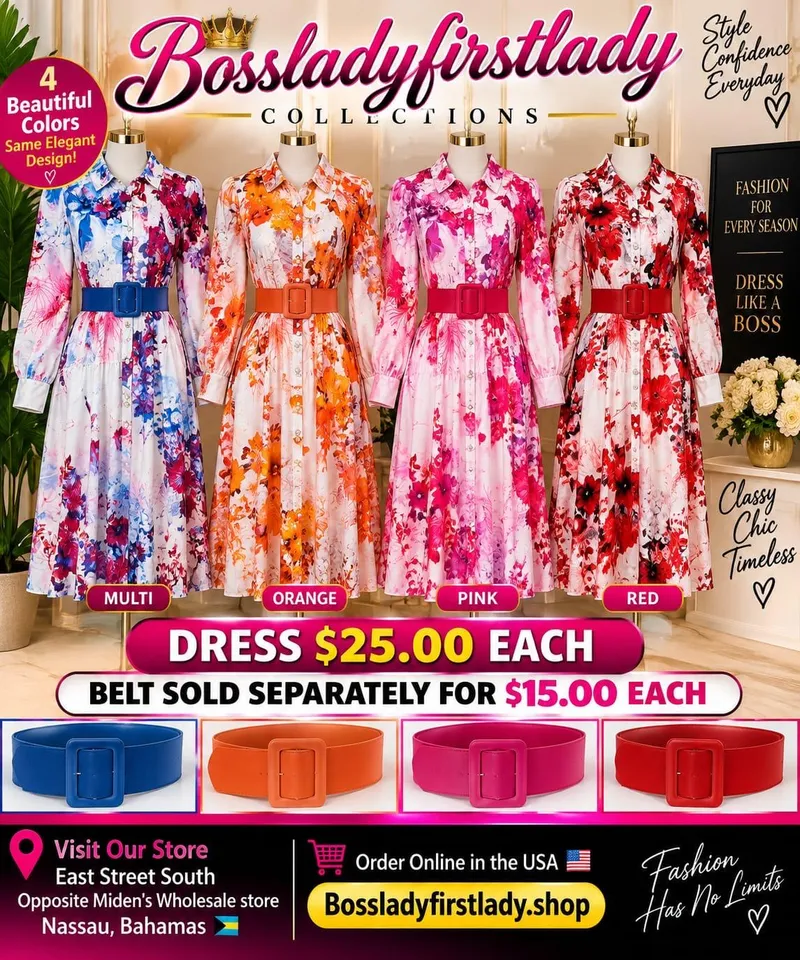 Dress floral multicolor