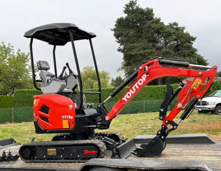 YOUTOP YT18P MINI EXCAVATOR WITH PARKER HYDRAULIC GEAR PUMPS