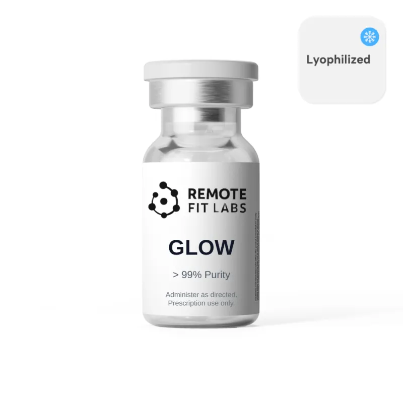 GLOW (BPC-157 / GHK-CU / TB-500)10mg/50mg/10mg/mL (3mL) - Lyophilized