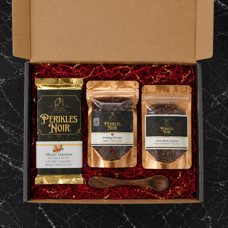 Standard Artisan Bean-to-Bar Chocolate Gift Box, Handcrafted Dark Chocolate Sampler (Customizable)