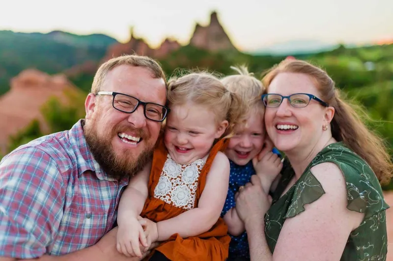 Happy family client