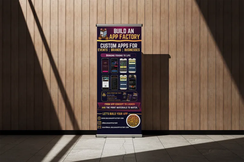 Pull-up banners - Black Base 13oz Matte Vinyl