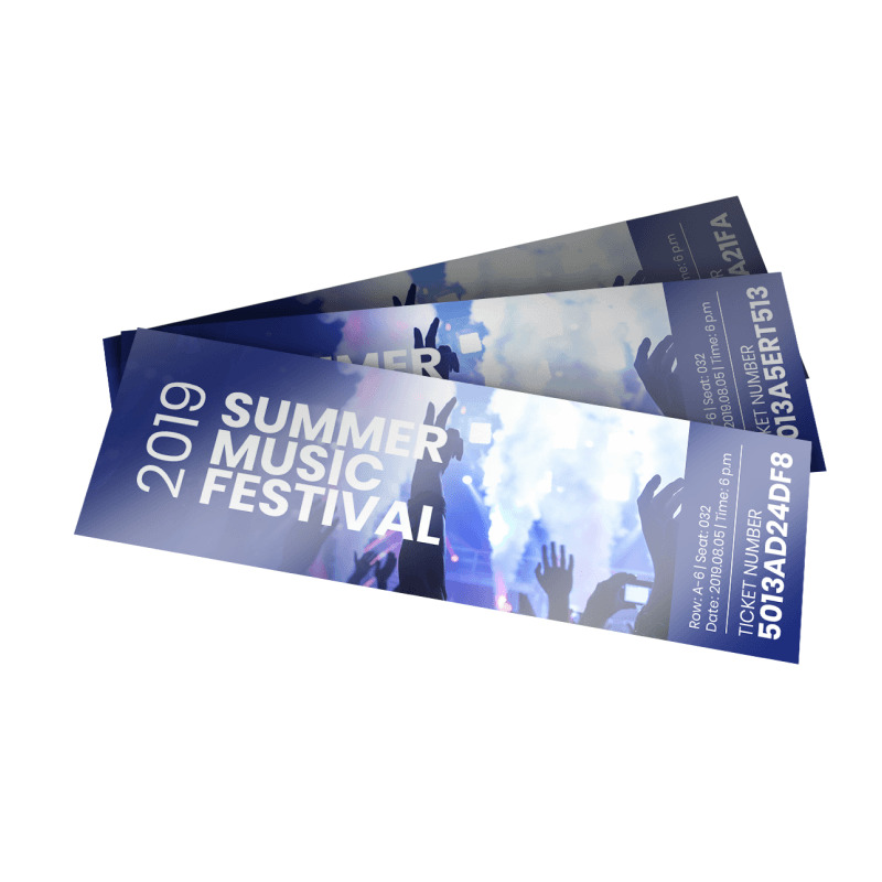 Custom Numbered Tickets