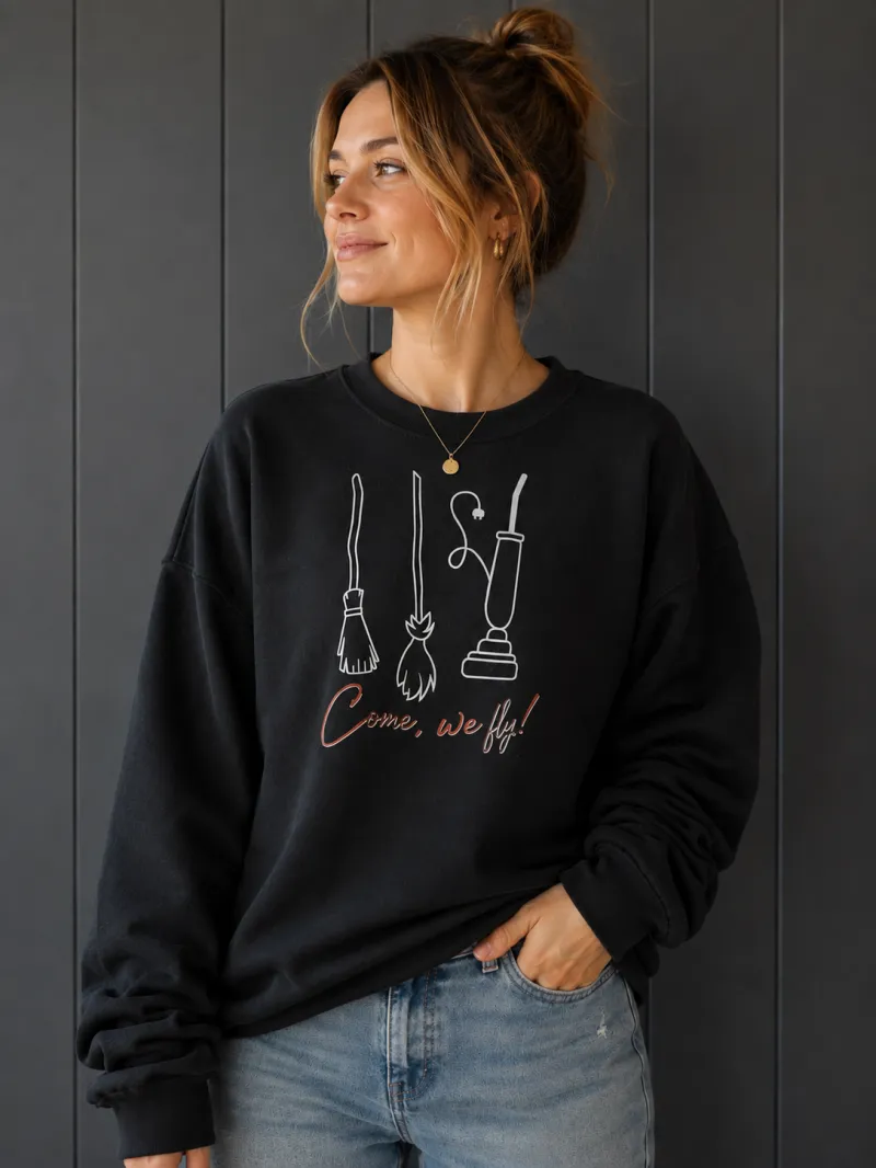 *Pre-Order* Come We Fly Hocus Pocus Halloween/Fall Sweatshirt