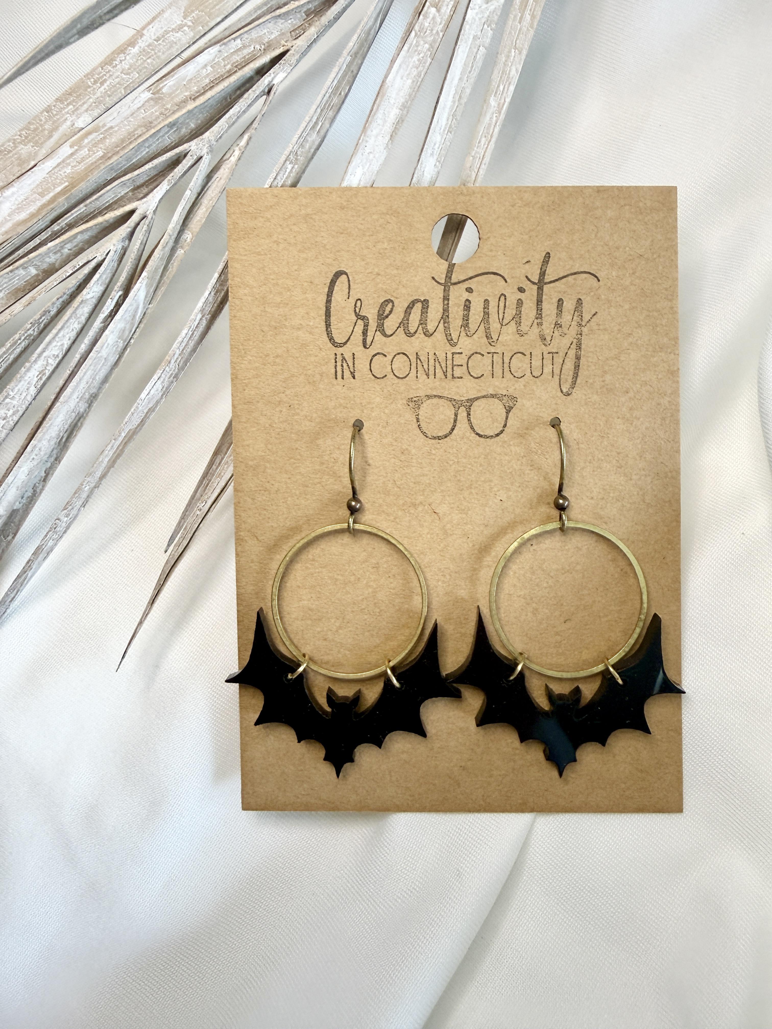 Bat Halloween Earring, Acrylic Earring