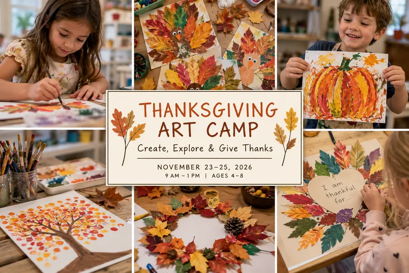 Thanksgiving Art Camp: Create, Explore & Give Thanks — November 23–25, 2026