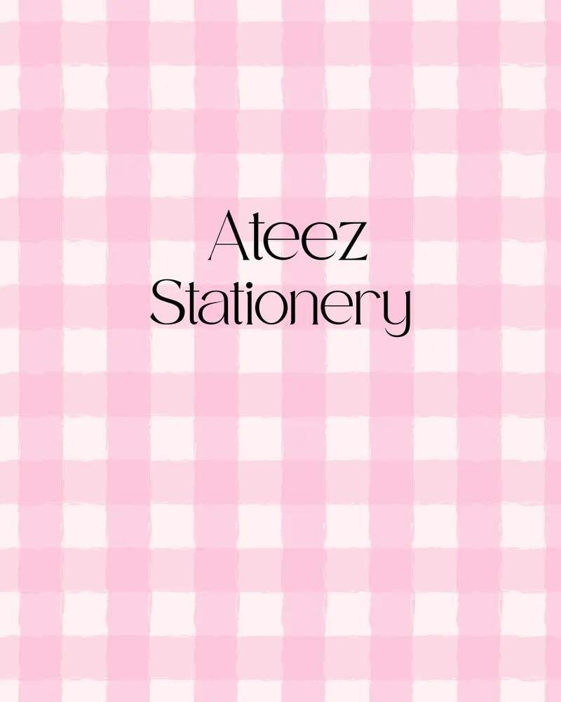 Ateez Stationery 