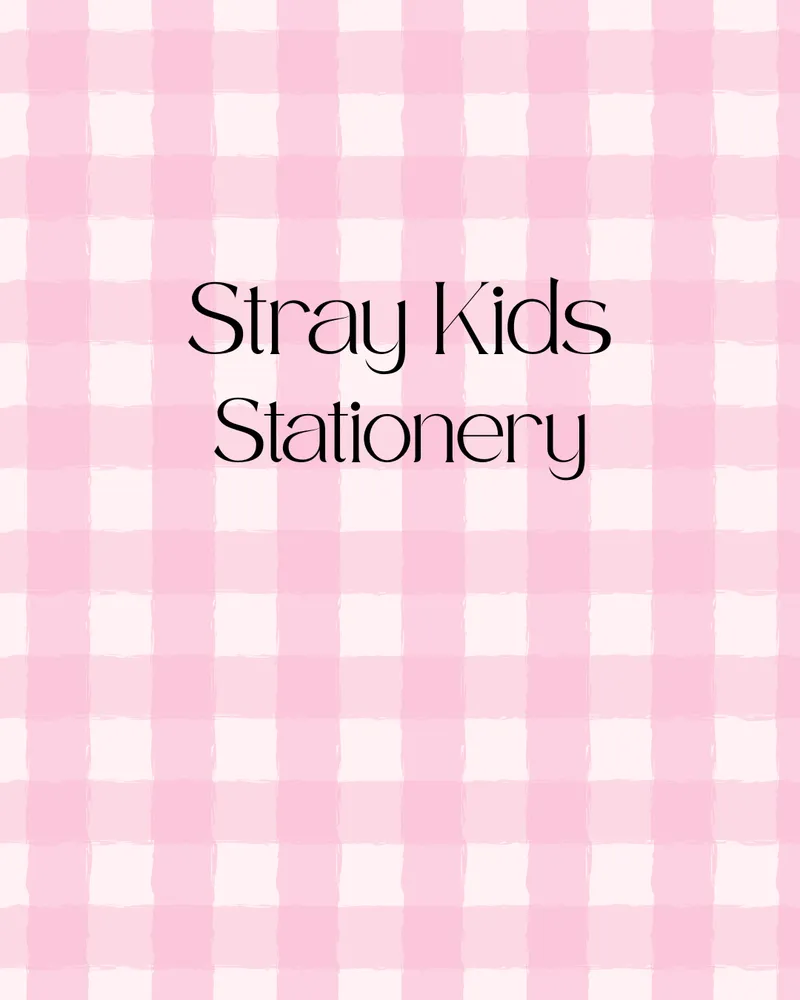 Stray Kids Stationery