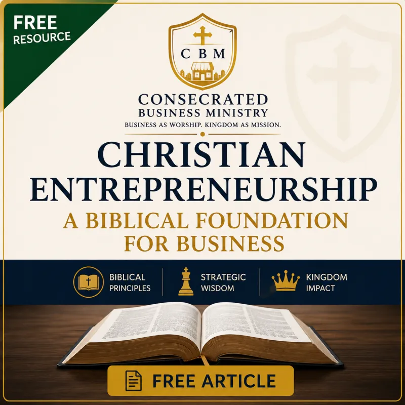 Christian Entrepreneurship: Building a Business with Faith and Purpose