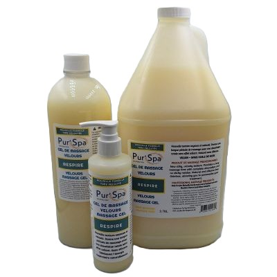 Gel de massage Velours Respire, parfait pour aider la respiration difficile, avec gaulthérie, eucalyptus et plus...