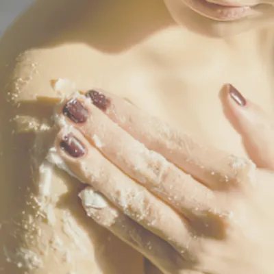 Exfoliants et beurre fouetté
