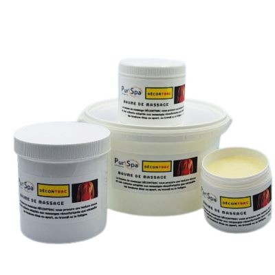 Baume de massage Décontrac, avec texture douce, non collante, pour massage complet ou zone ciblée.